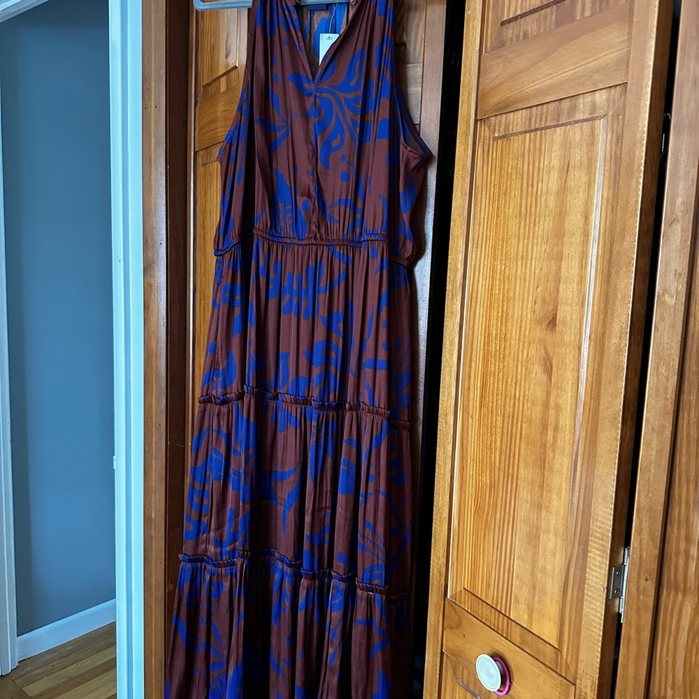 GAP sleeveless tiered midi dress NWT - Picture 4 of 6